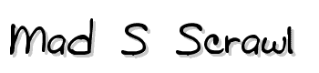 Mad-S-Scrawl-Brk font